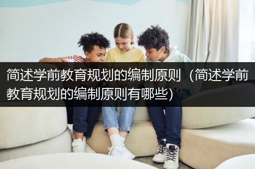 简述学前教育规划的编制原则（简述学前教育规划的编制原则有哪些）